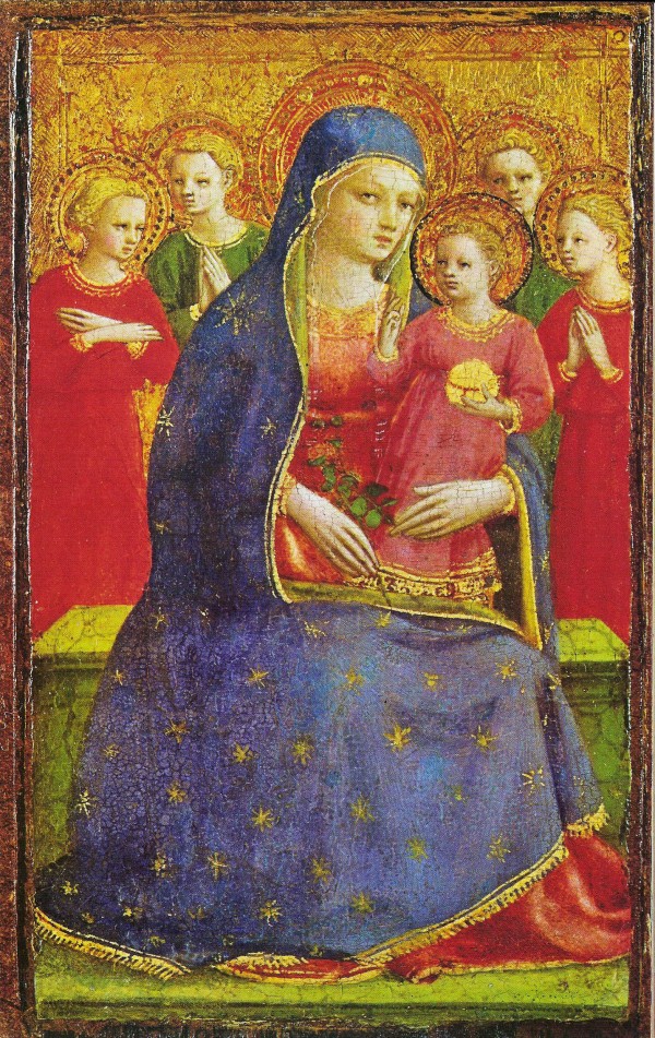 Virgin with the child and four angels by Fra Angelico